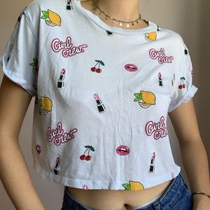 H&M Baby Blue Graphic Tee